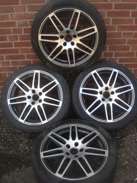 Grote foto 18 inch audi rs4 blechk velgen en banden 5x112 auto onderdelen banden en velgen