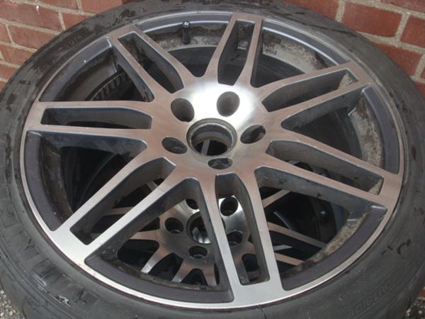 Grote foto 18 inch audi rs4 blechk velgen en banden 5x112 auto onderdelen banden en velgen