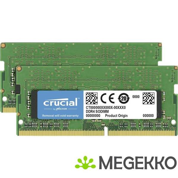 Grote foto crucial ddr4 sodimm 2x16gb 3200 computers en software harde schijven