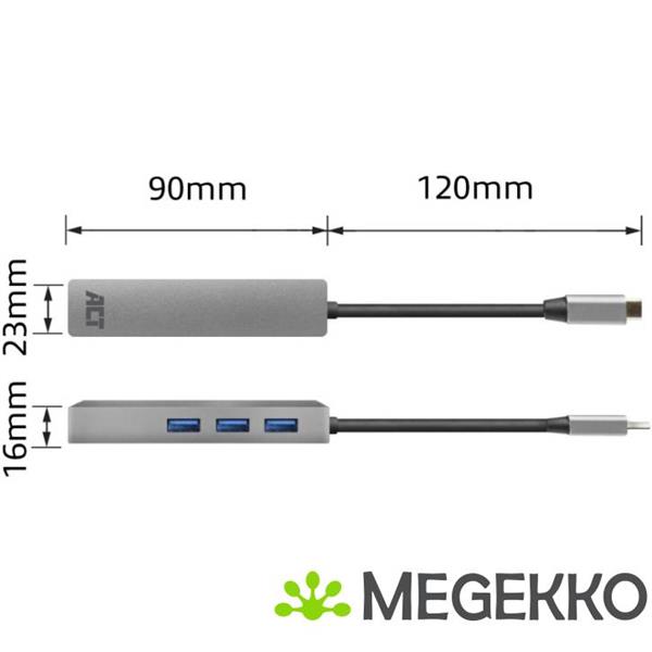 Grote foto act usb c hub en ethernet adapter met usb a computers en software overige computers en software