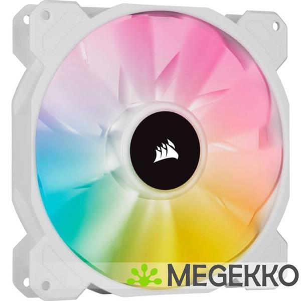 Grote foto corsair casefan icue sp140 rgb elite performance white 2 pack 140mm computers en software overige computers en software