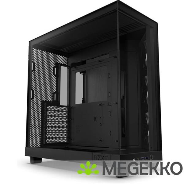 Grote foto nzxt h6 flow rgb black computers en software behuizingen en kasten