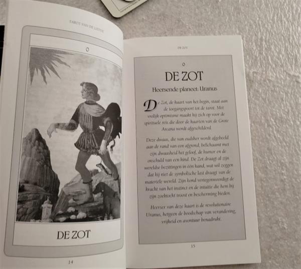 Grote foto tarot van de liefde boek met 22 kaarten boeken esoterie en spiritualiteit