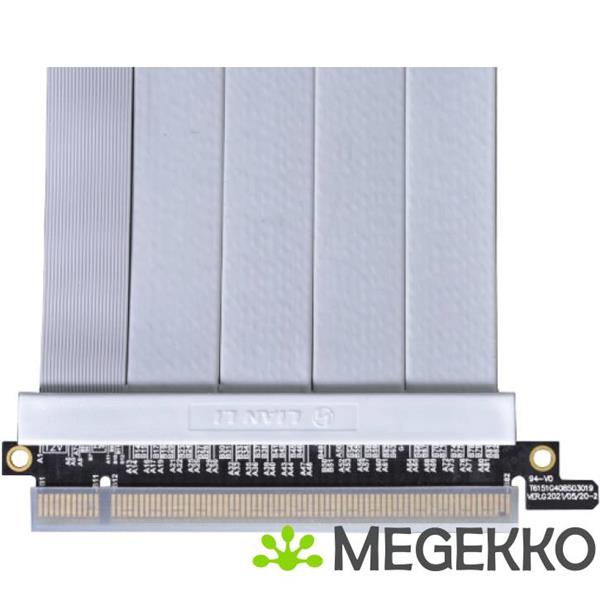 Grote foto lian li pw pci 4 60w riser cable pcie 4.0 white 60 cm computers en software netwerkkaarten routers en switches