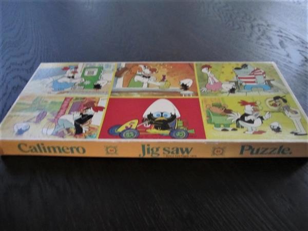 Grote foto vintage calimero puzzel met 6 taferelen 1972 kinderen en baby puzzels