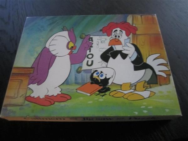 Grote foto vintage calimero puzzel 1976 63 stukjes kinderen en baby puzzels