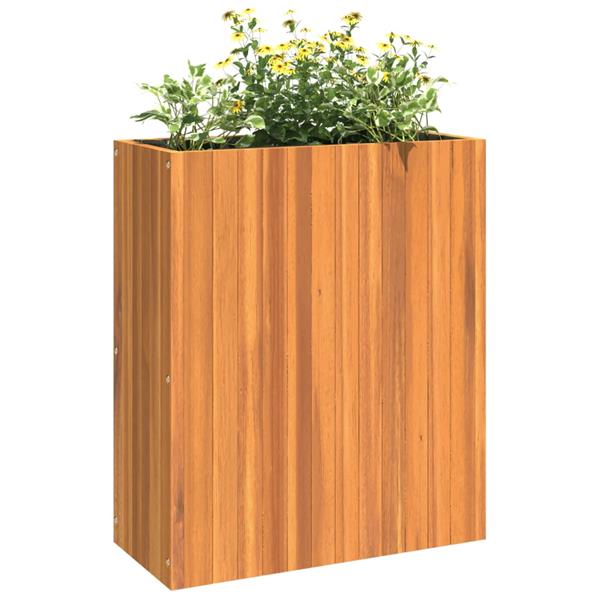 Grote foto vidaxl plantenbak 59x27 5x70 cm massief acaciahout tuin en terras overige tuin en terras