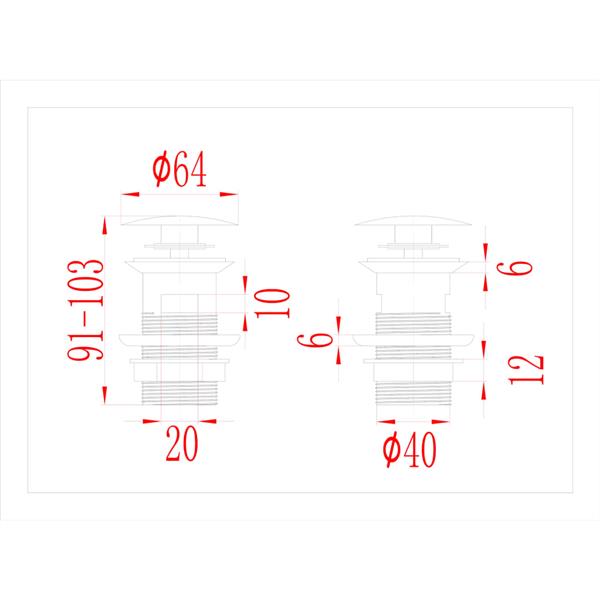 Grote foto vidaxl afvoer pop up met overloop 6 4x6 4x9 1 cm zilverkleurig doe het zelf en verbouw sanitair