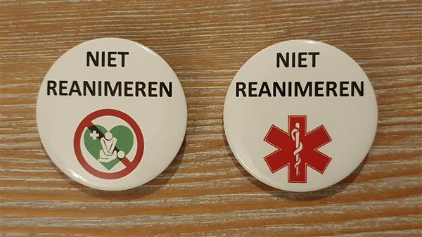 Grote foto button niet reanimeren sieraden tassen en uiterlijk medaillons en broches