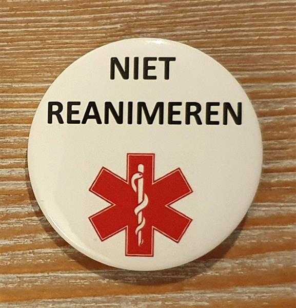 Grote foto button niet reanimeren sieraden tassen en uiterlijk medaillons en broches