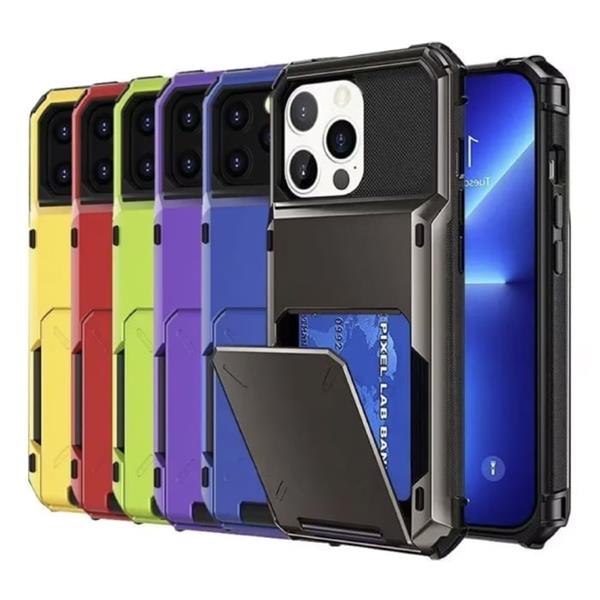 Grote foto kaarthouder hoesje voor iphone 13 wallet card slot portemonnee flip cover case paars telecommunicatie mobieltjes