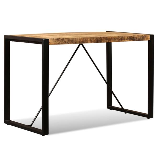 Grote foto vidaxl eettafel 120 cm massief ruw mangohout huis en inrichting eettafels