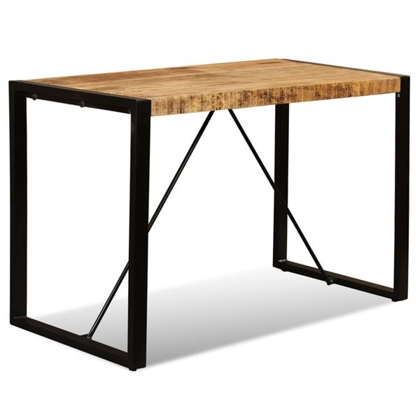 Grote foto vidaxl eettafel 120 cm massief ruw mangohout huis en inrichting eettafels