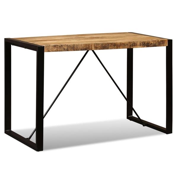 Grote foto vidaxl eettafel 120 cm massief ruw mangohout huis en inrichting eettafels