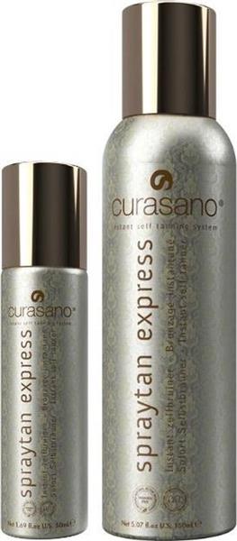 Grote foto curasano spraytan express tanning spray 150 ml 50 ml kleding dames sieraden