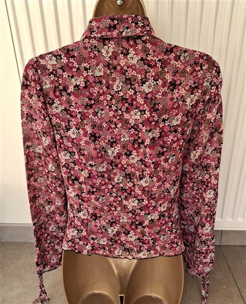 Grote foto frivole tuniekblouse in framboise tinten small kleding dames blouses en tunieken