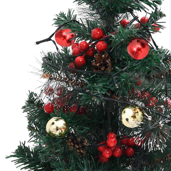 Grote foto vidaxl tuinkerstbomen 2 st met verlichting 76 cm pvc diversen overige diversen