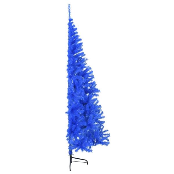 Grote foto vidaxl kunstkerstboom met standaard half 240 cm pvc blauw diversen overige diversen