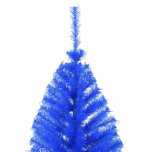 Grote foto vidaxl kunstkerstboom met standaard half 240 cm pvc blauw diversen overige diversen