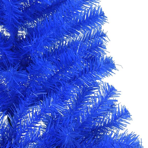 Grote foto vidaxl kunstkerstboom met standaard half 240 cm pvc blauw diversen overige diversen