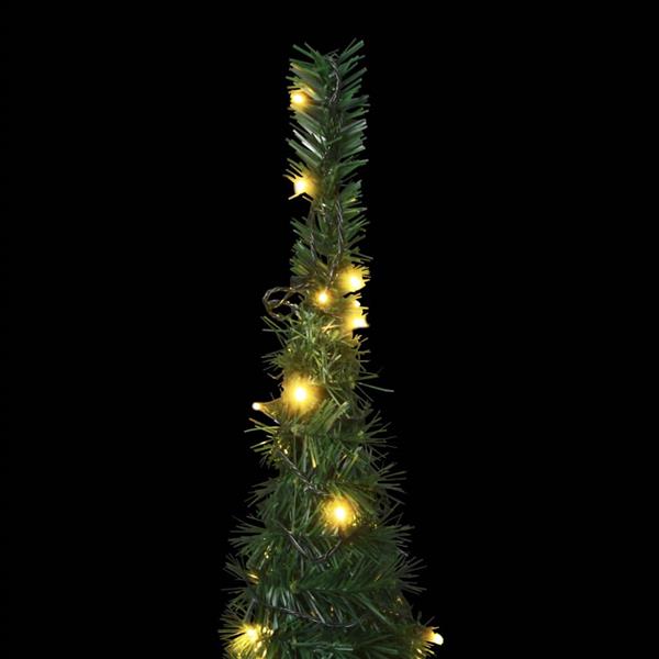 Grote foto vidaxl kunstkerstboom met verlichting pop up 180 cm groen diversen overige diversen