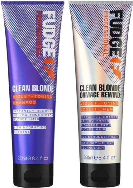 Grote foto fudge clean blonde violet duo pack 2 x 250 ml kleding dames sieraden