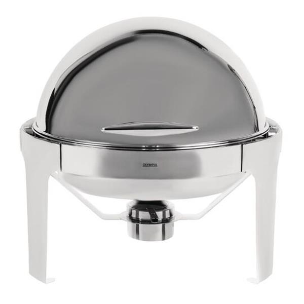 Grote foto chafing dish rond zware uitvoering model paris 6 liter diversen overige diversen