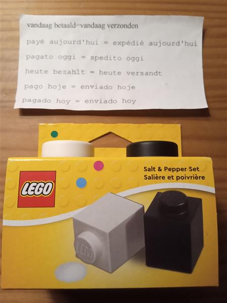 Grote foto lego nr 850705 peper zout nieuw verzegeld kinderen en baby duplo en lego