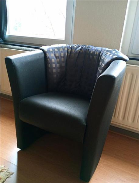 Grote foto clubzetel in kwaliteitsvol imitatieleer. huis en inrichting fauteuils