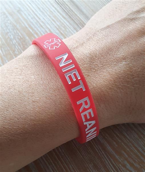 Grote foto siliconen armband met niet reanimeren tekst sieraden tassen en uiterlijk armbanden voor haar