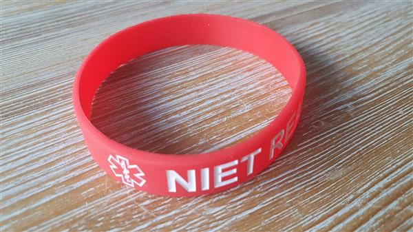 Grote foto siliconen armband met niet reanimeren tekst sieraden tassen en uiterlijk armbanden voor haar