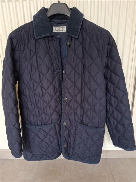 Grote foto blauwe quilted padded doorstikte jas 38 kleding dames jassen winter