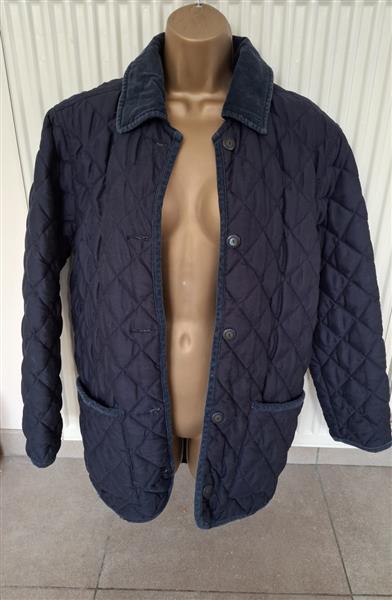 Grote foto blauwe quilted padded doorstikte jas 38 kleding dames jassen winter