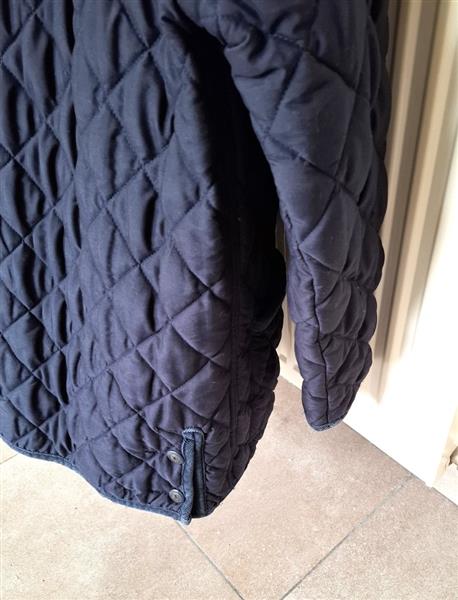 Grote foto blauwe quilted padded doorstikte jas 38 kleding dames jassen winter