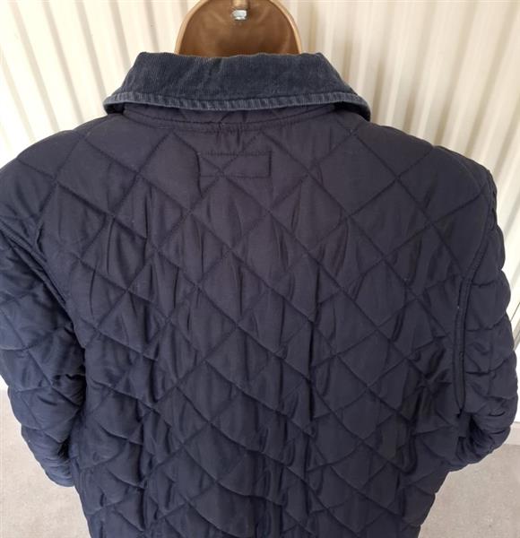 Grote foto blauwe quilted padded doorstikte jas 38 kleding dames jassen winter