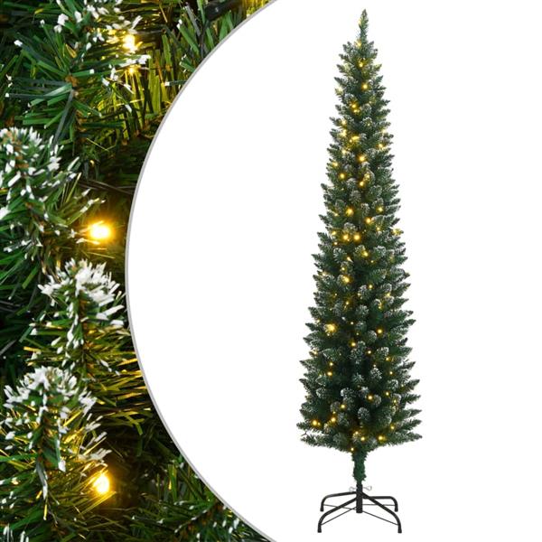 Grote foto vidaxl kunstkerstboom smal met 150 led 150 cm diversen overige diversen