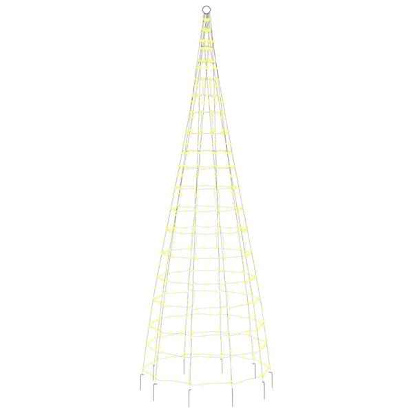 Grote foto vidaxl lichtkegel aan vlaggenmast 550 warmwitte led 300 cm diversen overige diversen