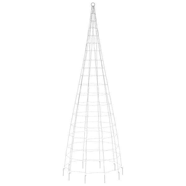 Grote foto vidaxl lichtkegel aan vlaggenmast 550 warmwitte led 300 cm diversen overige diversen