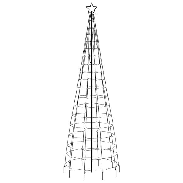 Grote foto vidaxl lichtkegel met grondpinnen 570 warmwitte led 300 cm diversen overige diversen