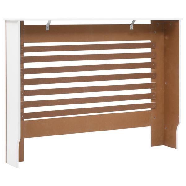 Grote foto vidaxl radiatorombouw 112x19x81 5 cm mdf wit doe het zelf en verbouw sanitair