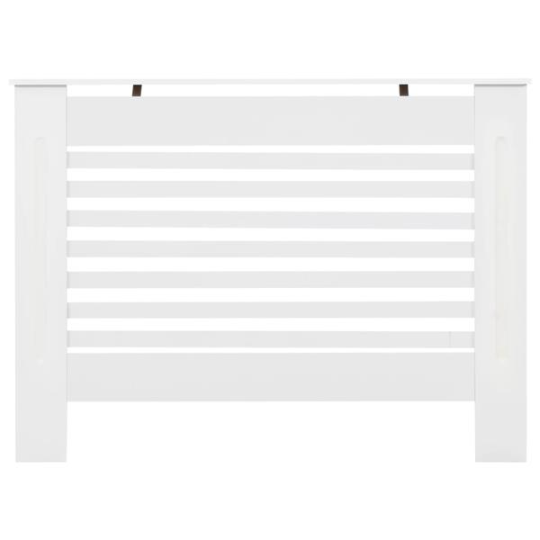 Grote foto vidaxl radiatorombouw 112x19x81 5 cm mdf wit doe het zelf en verbouw sanitair