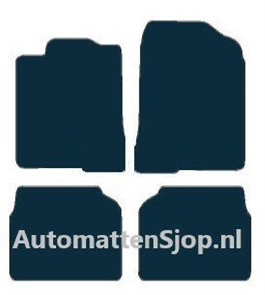 Grote foto super luxe velours zwart automatten toyota avensis t25 2003 2009 auto onderdelen overige auto onderdelen