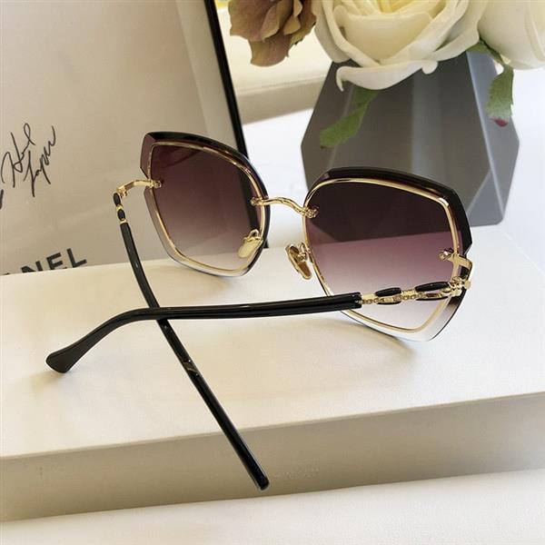 Grote foto rimless square sunglasses for women vintage glasses shades eyewear kleding dames sieraden