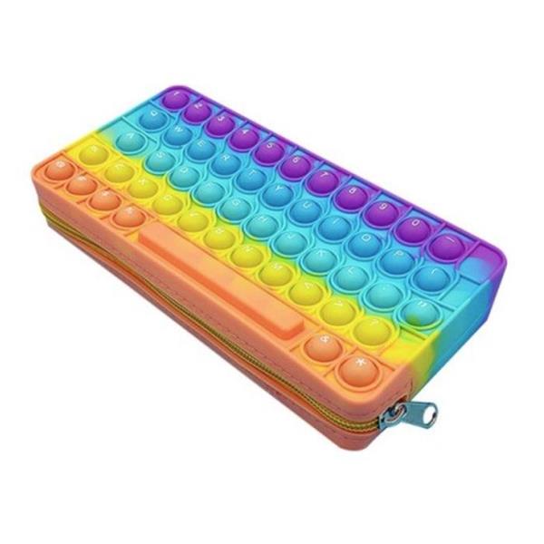 Grote foto antistress pop it fidget etui zintuiglijke siliconen speelgoed bubbel opbergtas voor kinderen kind verzamelen overige verzamelingen