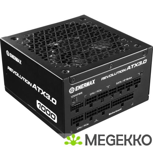 Grote foto enermax revolution power supply unit 1000 w 24 pin atx zwart computers en software overige