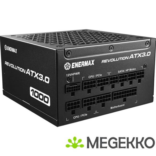 Grote foto enermax revolution power supply unit 1000 w 24 pin atx zwart computers en software overige