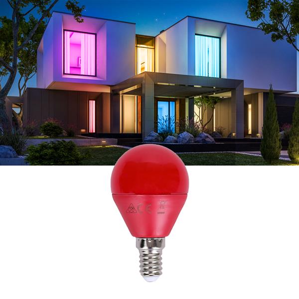 Grote foto kogellamp e14 rood kleine fitting led lamp 4w 30w gloeilamp 230v huis en inrichting overige