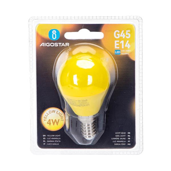 Grote foto g45 kogellamp 5 stuks e14 led lamp 4w 30w gloeilamp geel licht huis en inrichting overige