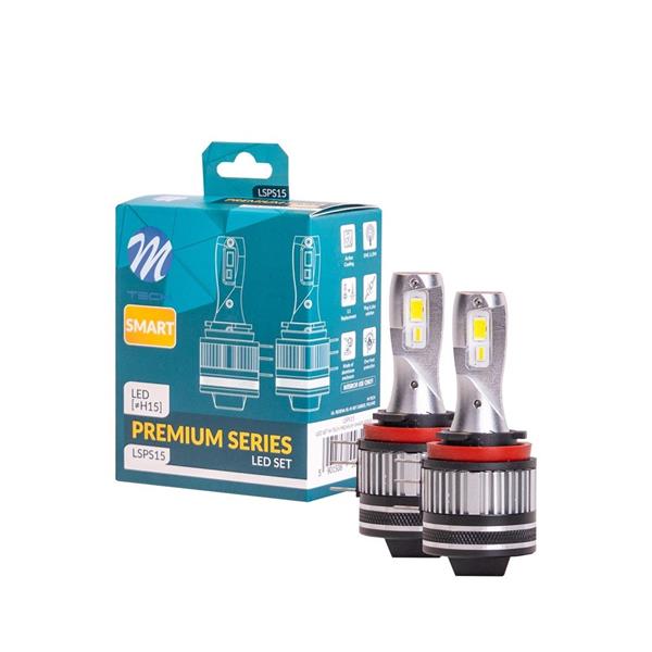 Grote foto h15 koplamp set daglichtwit 6000k 35 watt 2000 lm stuk 12vdc actieve koeling auto onderdelen overige auto onderdelen