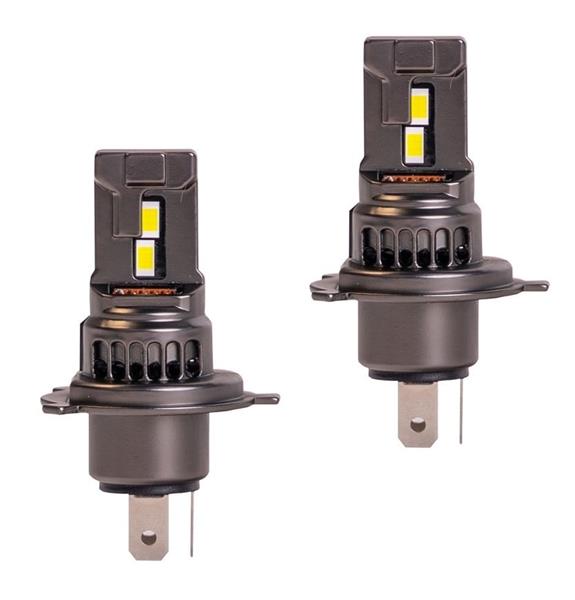 Grote foto h4 koplamp set daglichtwit 6000k 35 watt 2000 lm stuk 12vdc actieve koeling auto onderdelen overige auto onderdelen